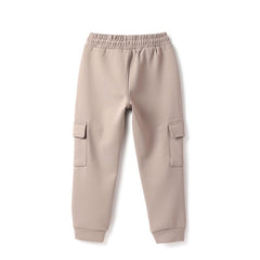 United Colors of Benetton Textured Regular Fit Fleece Lining Cargo Trackpants - Goyalsons ShopMax