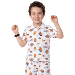 United Colors of Benetton Regular Fit Polo Neck Graphic Print T-Shirt