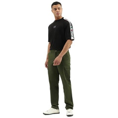 United Colors of Benetton Solid Straight Fit Cargo Pants (Size: 28)-25A4CTWB1201I902 Green