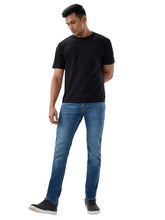 Spykar Mid Blue Regular Fit Mid Rise Jeans for Men