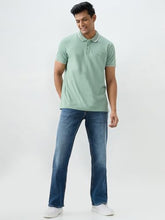 Spykar Mid Blue Regular Fit Mid Rise Jeans for Men