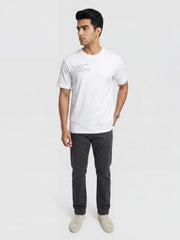 Spykar Men Grey Graphic Relaxed Fit T-Shirt