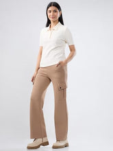 Women Spykar White Solid Regular Fit T-Shirt