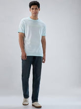 Men Spykar Blue Graphic Regular Fit T-Shirt