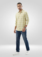 Men Spykar Blue Solid Comfort Fit Mid Rise Jeans