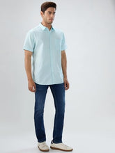 Men Spykar Blue Solid Regular Fit Mid Rise Jeans