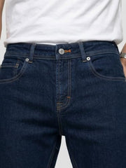 Spykar Blue Comfort Fit Mid Rise Jeans for Men