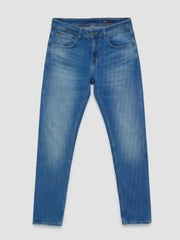 Spykar Vintage Blue Comfort Fit Mid Rise Jeans for Men