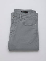 Spykar Grey Regular Fit Mid Rise Jeans for Men