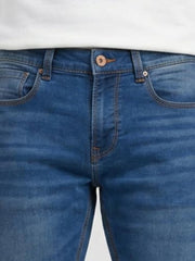 Spykar Mid Blue Regular Fit Mid Rise Jeans for Men