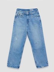 Spykar Light Blue Loose Fit Low Rise Jeans for Men