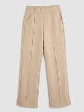 Spykar Beige Straight Fit High Rise Trouser for Women