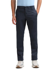 Arrow Sports Men's Slim Casual Pants (ASAKTR2435_Navy