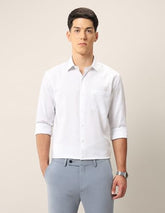 Arrow Men's Liberty Classic Fit Ceremony Shirt (ARAKSH0449_White_39)