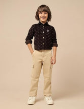 U.S. Polo Assn. Kids Boy's Relaxed Jeans (UKJEN753_Khaki