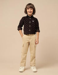 U.S. Polo Assn. Kids Boy's Relaxed Jeans (UKJEN753_Khaki