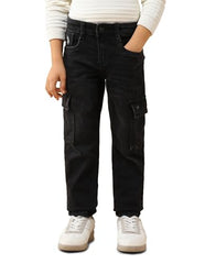 U.S. Polo Assn. Kids Boy's Relaxed Jeans (UKJEN756_Black