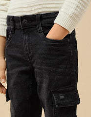 U.S. Polo Assn. Kids Boy's Relaxed Jeans (UKJEN756_Black