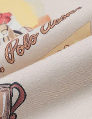 U.S. Polo Assn. Kids Boy's Cotton Neck Hooded Sweatshirt (UKSWS0370_Light Brown