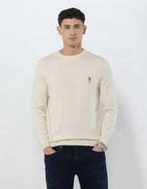 U.S.Polo Association Men's Solid Regular Fit Sweater