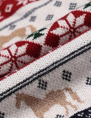 U.S. Polo Assn. Kids Boy's Acrylic Crew Neck Pullover Sweater (UKSWE0165_Dark Red