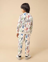 USPA Kids Boys Graphic Printed Regular Fit Sweatshirt (UKSWS0340_Off White_2-3 Years)