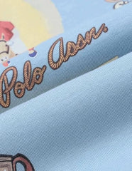 USPA Kids Boys Graphic Brand Printed Regular Fit Sweatshirt (UKSWS0375_Blue_2-3 Years)