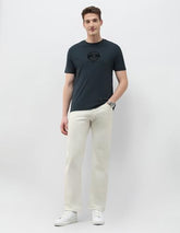 U.S. Polo Assn. Denim Co. Men's Brand Embossed Black & Gold Slim Fit T-Shirt (UDTSH4003_Teal_XL)