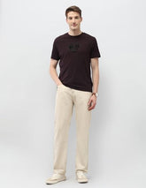 U.S. Polo Assn. Denim Co. Men's Solid Slim Fit Black & Gold T-Shirt