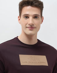 U.S. Polo Assn. Denim Co. Men's Black & Gold Brand Embossed Slim Fit T-Shirt