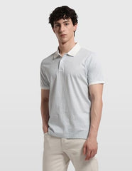 Arrow Men's Geometric Printed Regular Fit Polo Shirt (ARALTS3887_Light Blue_L)