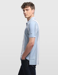 Arrow Sport Men's Vertical Striped Regular Fit Polo Shirt