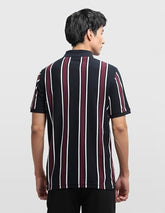 Arrow Sport Men's Vertical Striped Patterned Knit Regular Fit Polo Shirt
