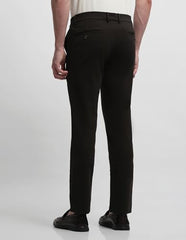 Arrow Sport Men's Bronson Slim Fit Knitted Trousers (ASALTR2720_Dark Brown_32)