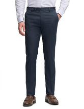 Arrow Men's Dobby Hudson Tailored Fit Trousers (ARALTR2044_Navy_38)