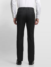 Arrow Men's Dobby Hudson Tailored Fit Trousers (ARALTR2087_Black_32)