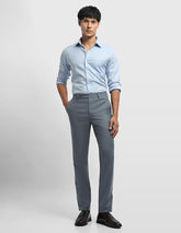 Arrow Men's Dobby Jackson Super Slim Fit Trousers (ARALTR2123_Blue_30)