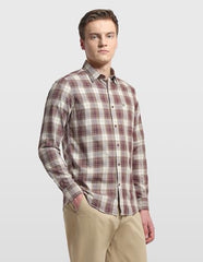 Arrow Sport Men's Chelsea Slim Fit Plaid Checked Sage & Sun Shirt