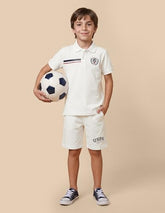 USPA Kids Boys Solid Regular Fit Polo Shirt (UKTSH2319_White_2-3 Y)