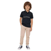 USPA Kids Boys Brand Embossed Regular Fit Polo Shirt (UKTSH2372_Teal_2-3 Y)