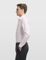 Arrow Men's Dobby Originals formal shirt, white with subtle textured pattern, long sleeves, classic collar, and button front.