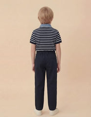 U.S. Polo Boys cargo shorts in navy, boys' lower clothing with multiple pockets, made by U.S. Polo.