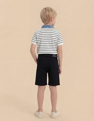 USPA Kids Boys Regular Fit Solid Shorts (UKSRT0575_Black_2-3 Years)
