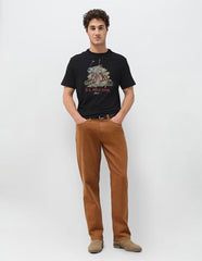U.S. Polo Assn. Denim Co. Men's Graphic Brand Printed Slim Fit T-Shirt (UDTSH4023_Black_L)
