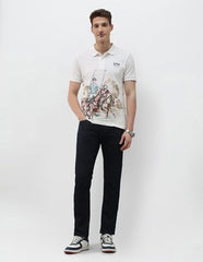 U.S. Polo Assn. Denim Co. Men's Brand Printed Summer House Polo Shirt