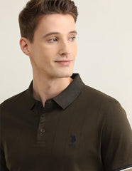 U.S.Polo Association men's self-design vertical striped Sotogrande polo shirt, long-sleeve T-shirt with classic polo style.
