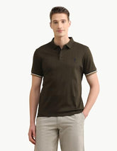 U.S. Polo Association men's self design vertical striped Sotogrande polo shirt in navy and white, with a classic collar and short sleeves.