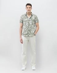 U.S. Polo Assn. Denim Co. Men's Tropical Printed Motel On The Coast Shirt