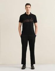U.S. Polo Association men's embroidered Sotogrande polo shirt in classic design, long-sleeve T-shirt style, with visible embroidered logo.