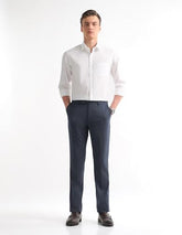 Arrow Men's Solid Regular Fit Trousers